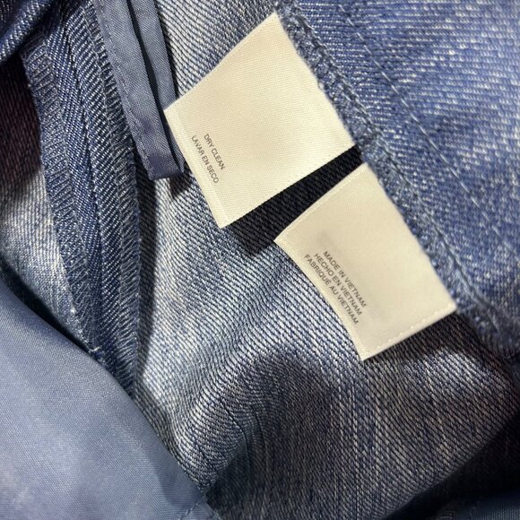 Kasper Womens Denim Trousers Size 12 Mid-Rise Straight Leg Made In Vietnam - Picture 4 of 9